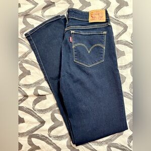 Levi's 712 Slim Straight leg Dark Blue Denim Jeans
